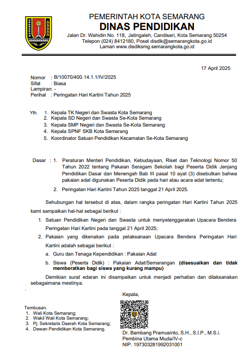 Peringatan Hari Kartini Tahun 2025